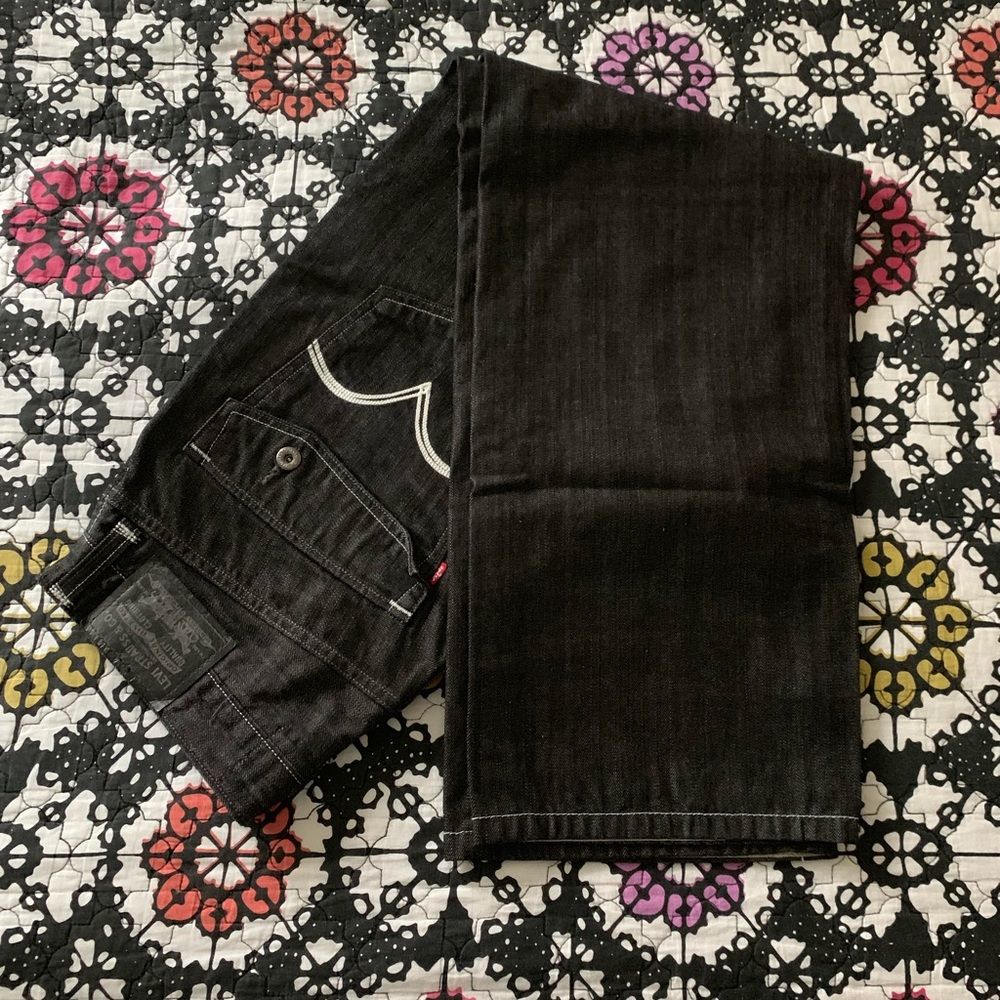 Levi’s Loose Straight Black Jeans - Picture 2 of 5